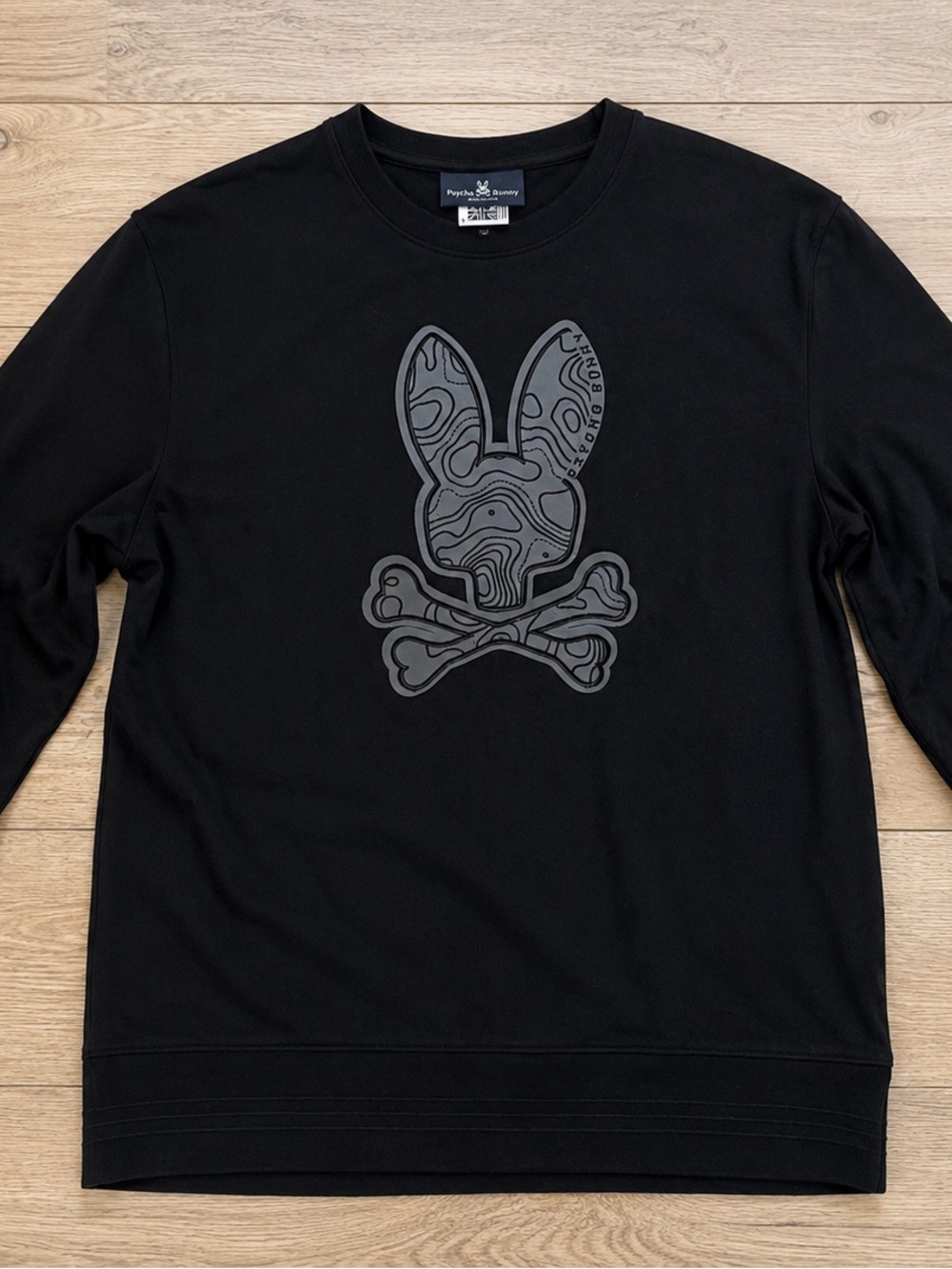 Psycho Bunny Dixon Cotton Logo Print Regular Fit Crewneck Sweatshirt
